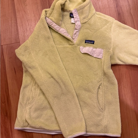 Patagonia Women’s Snap-T Fleece Pullover – Lime Green (Size M) - Picture 3 of 4